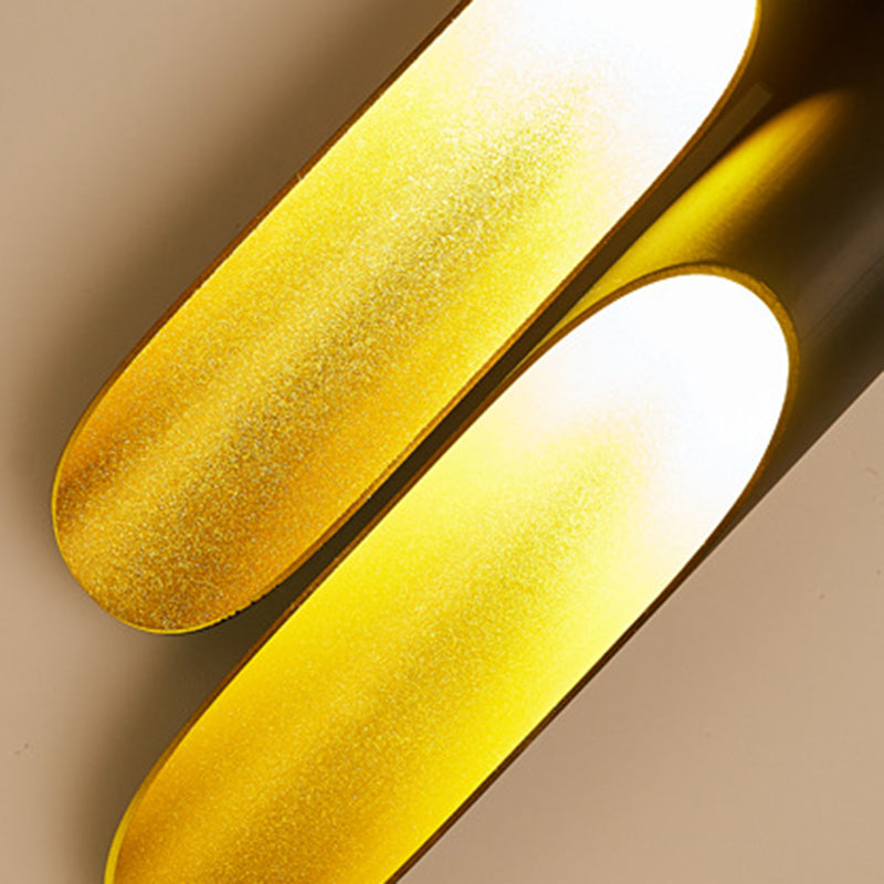 2-Lights Slant Cut Pipe Shaped Wall Lamp Post-modern Style Metal Sconce Light for Coffee Shop Restaurants