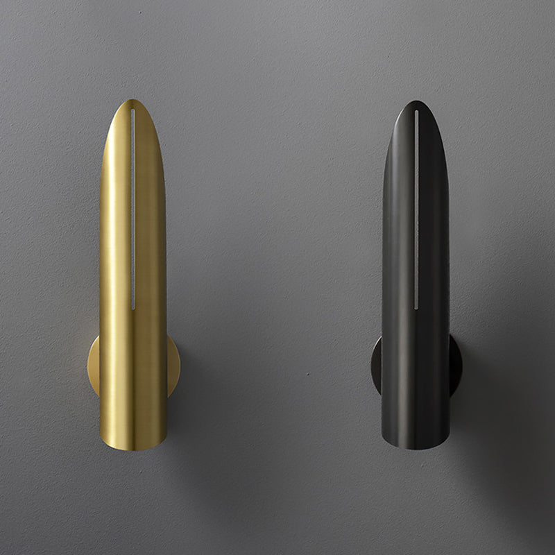 Hollow Bamboo Leaf Shaped Simplicity Sconce Light 13.7" H Post-modern Style Metal Lighting Fixture for Bedroom