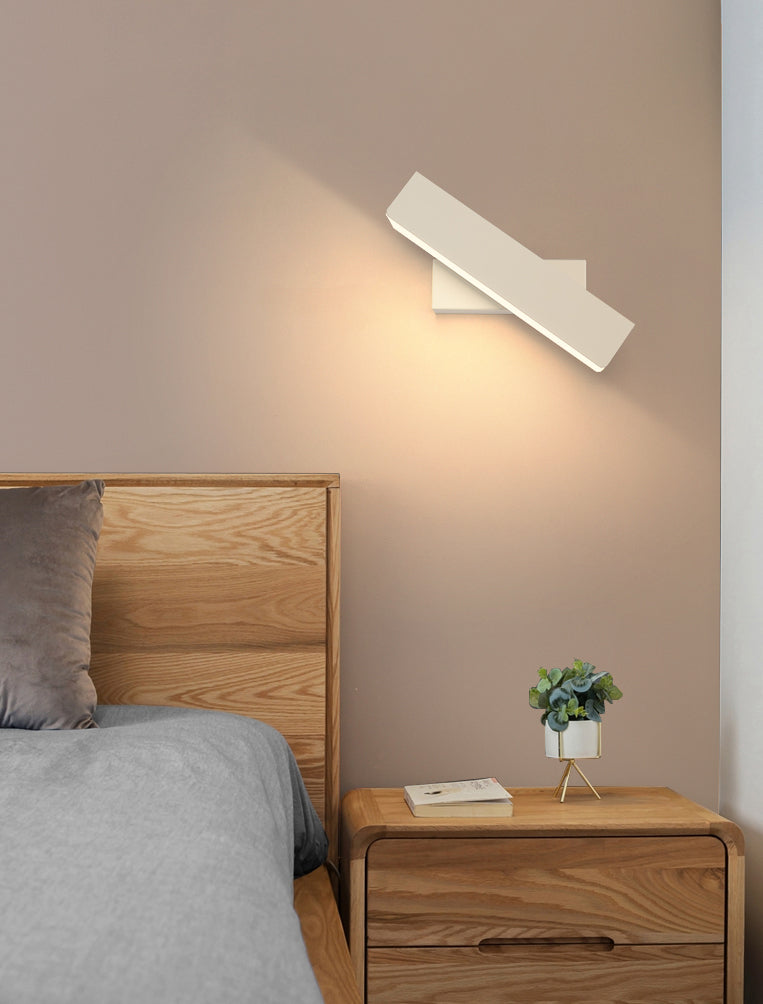 Modern Minimalist Style Rectangular Wall Light Sconces Metal Sconce Lights for Bedroom