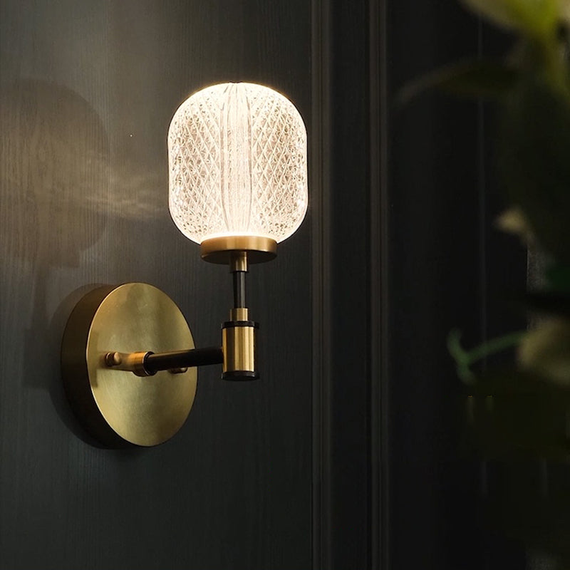 Lámpara de montaje de pared de la esfera moderna 1 Light Wall Donce para sala de estar