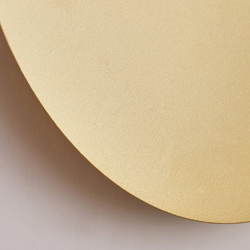 Modern Minimalist Style Round Disc Wall Light Sconces Metal Sconce Lights for Living Room