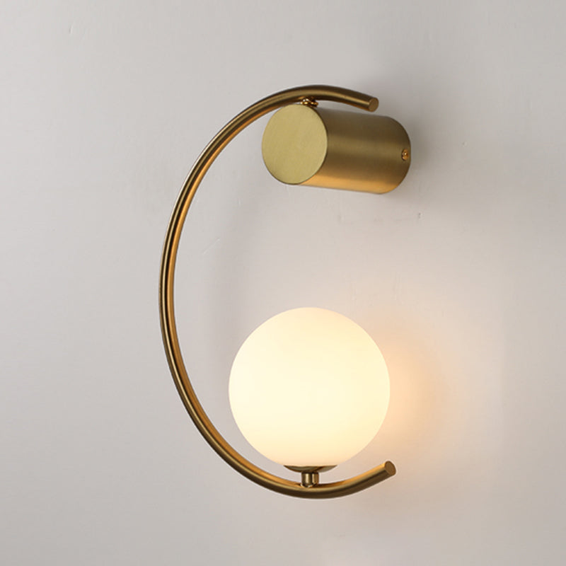 Modern Linear Wall Mounted Light Fixture Metal 1 Light Wall Sconce for Living Room