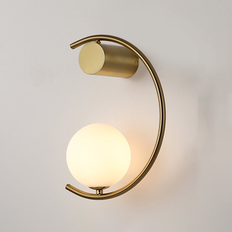 Moderne lineaire wandgemonteerde verlichtingsbeveiliging metaal 1 lichte wand sconce voor woonkamer