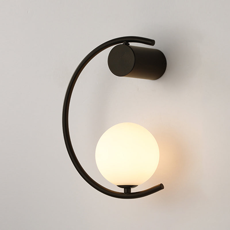 Modern Linear Wall Mounted Light Fixture Metal 1 Light Wall Sconce for Living Room