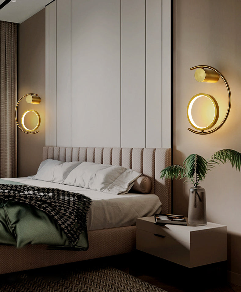 Modern Linear Wall Mounted Light Fixture Metal 1 Light Wall Sconce for Living Room