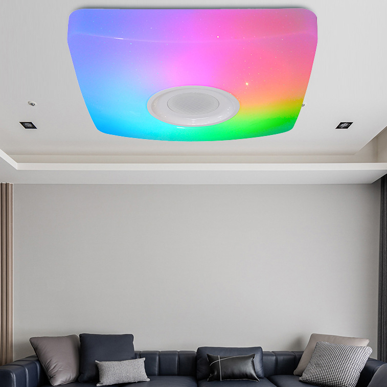 Unterputz-Deckenleuchte, LED-Licht, intelligentes Bluetooth-Musiklicht, buntes Licht, Ladenleuchte
