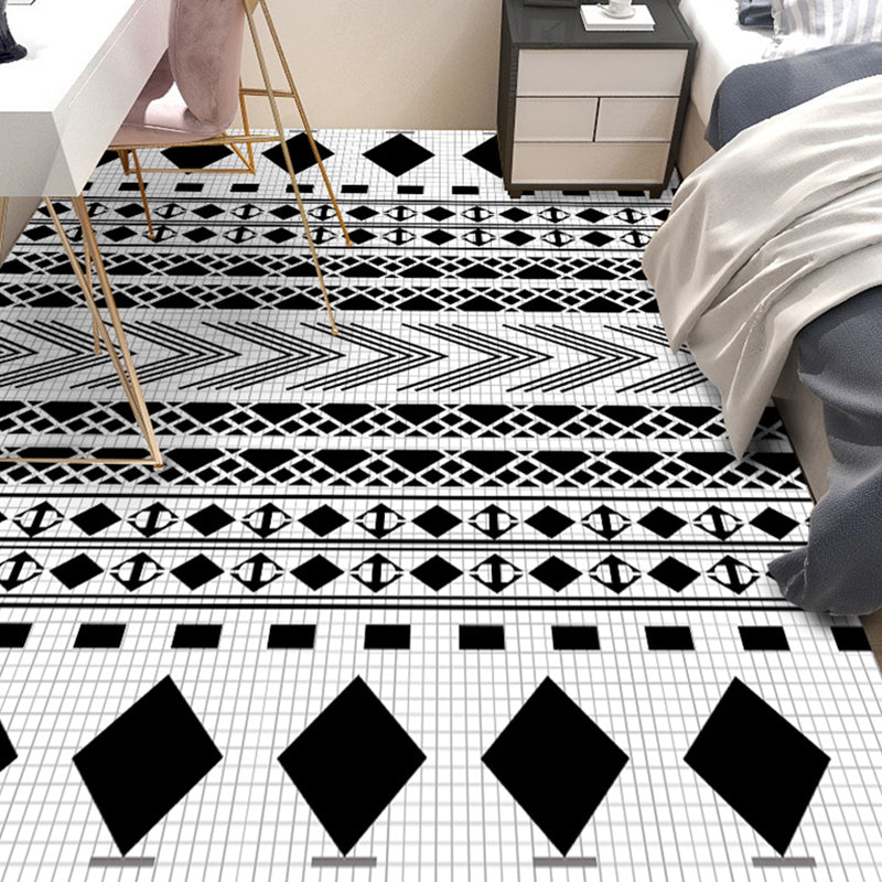 Boheemse tribale symbolen Tapijt Licht Multicolor polyester Area Tapijt Non-slip achterste tapijt voor woonkamer