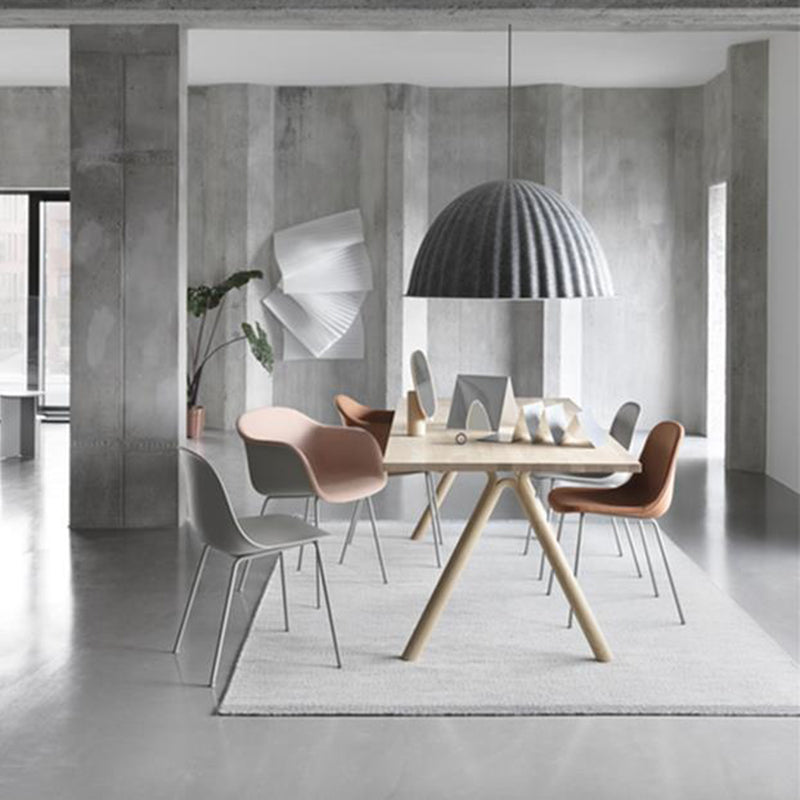 1 Head Living Room Pendant Light Modern Grey Ceiling Suspension Lamp with Bowl Metal Shade