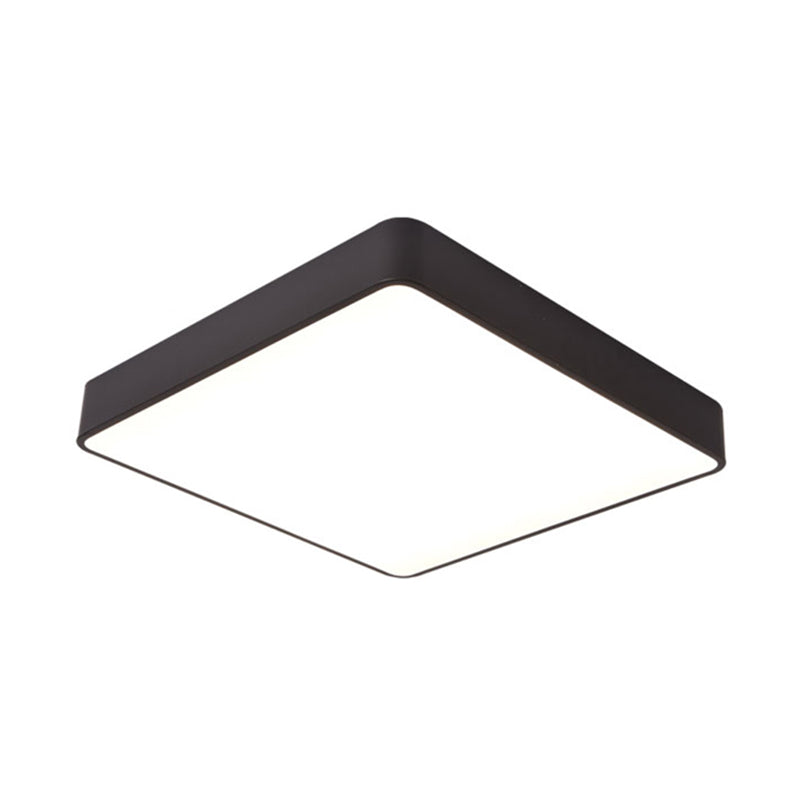 Metal Square Flush Ceiling Light Fixtures Contemporary Office Flush Mount Ceiling Light Fixture
