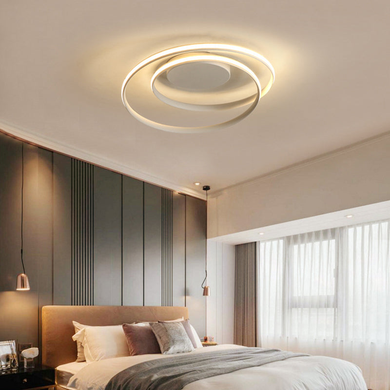 Metalen ringen semi-inbouwlamp moderne slaapkamer en woonkamer semi-inbouwlamp
