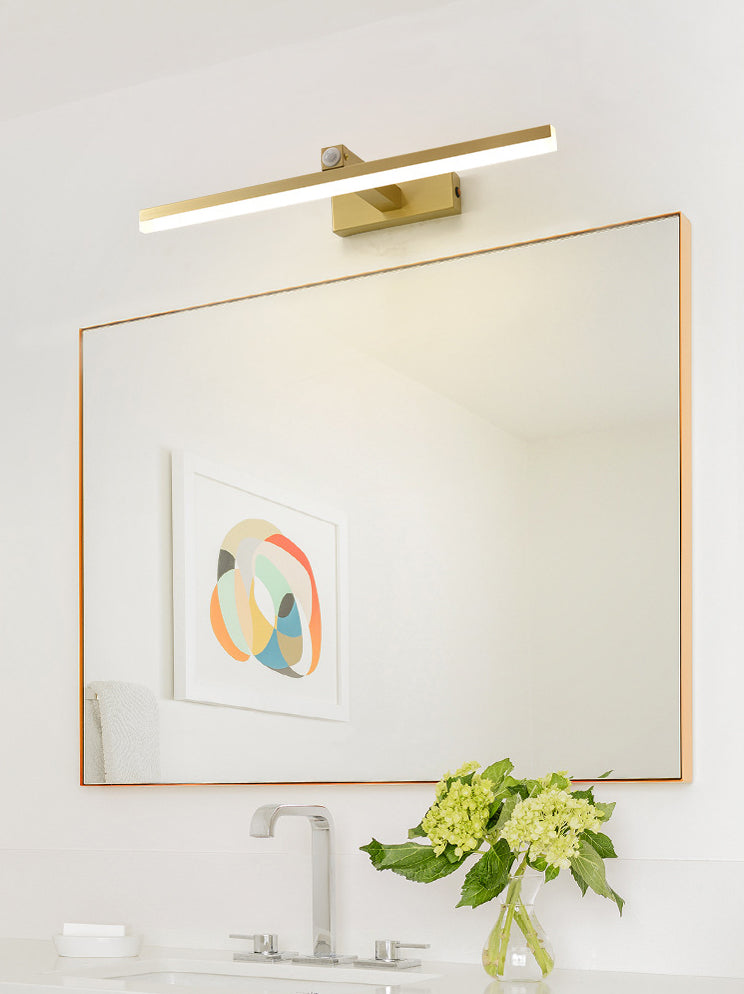 Modern Minimalist Linear Vanity Wall Light Fixtures Metal Vanity Sconce With Intelligent Sensor