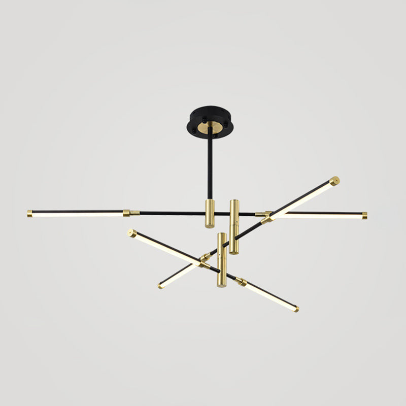 Acrylic Multi-Tier Ceiling Pendant Light Minimalistic LED Chandelier Lighting Fixture