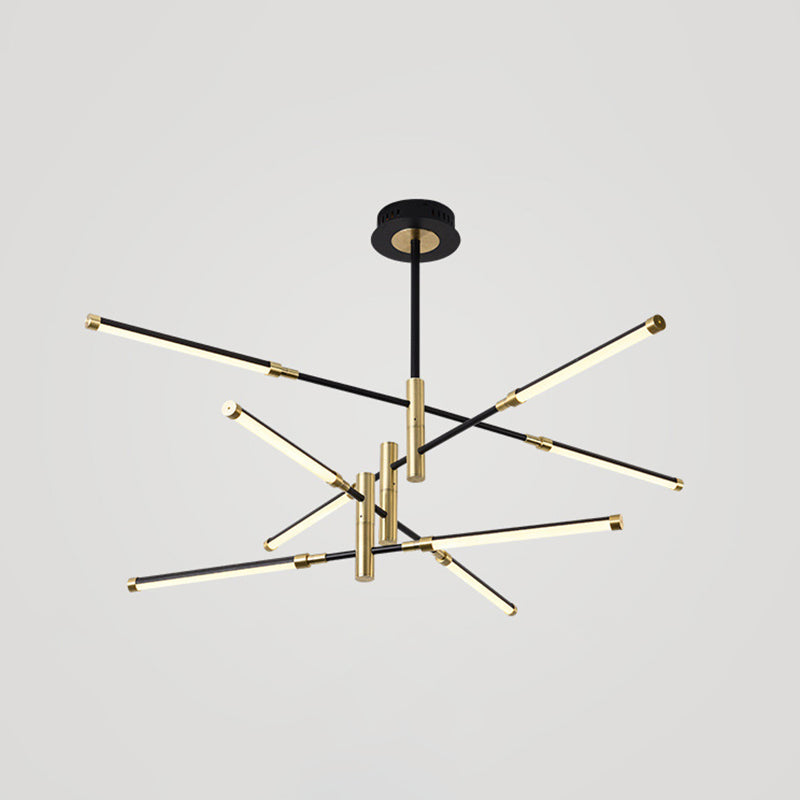 Acrylic Multi-Tier Ceiling Pendant Light Minimalistic LED Chandelier Lighting Fixture