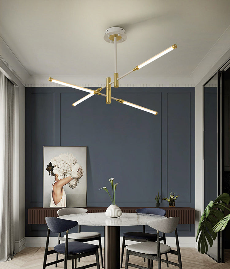 Acrylic Multi-Tier Ceiling Pendant Light Minimalistic LED Chandelier Lighting Fixture