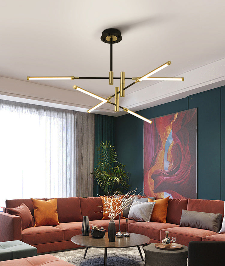 Acrylic Multi-Tier Ceiling Pendant Light Minimalistic LED Chandelier Lighting Fixture