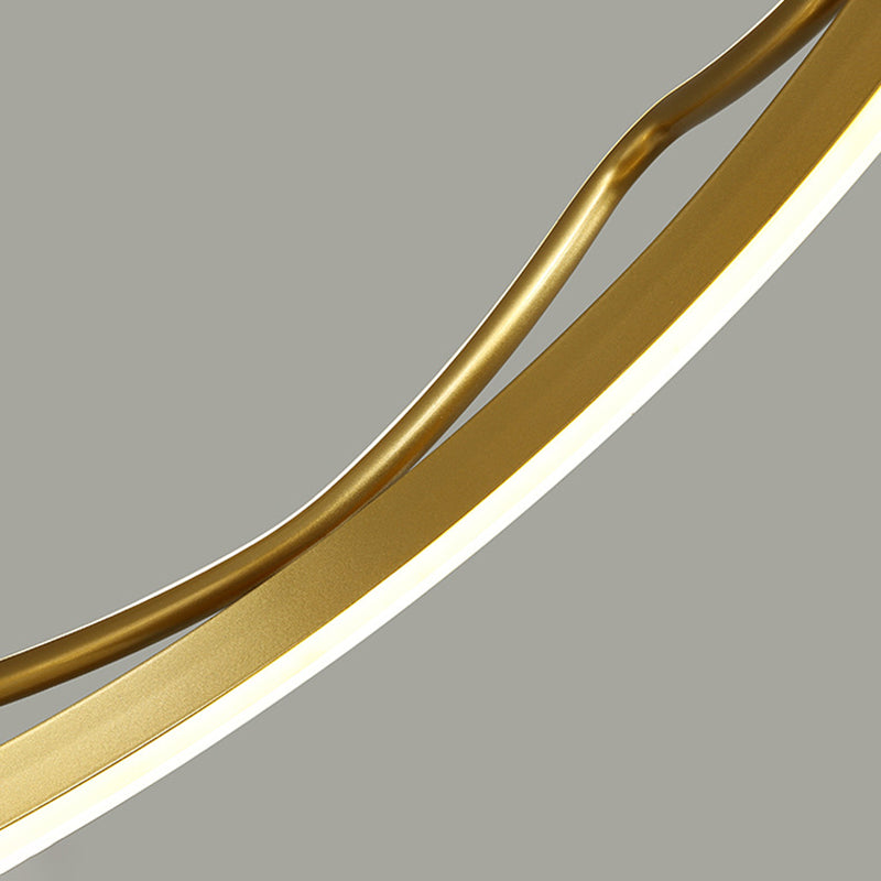 Ultra-modern Crown Pendant Lighting Fixtures Acrylic Hanging Lamp with Hanging Cord for Bedroom