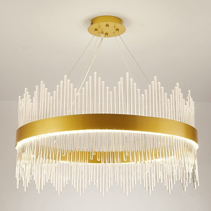 Lampada il lampadario circolare Light Segnalizzazione moderna Simplicity Crystal Crystal Ciondolo per il ristorante