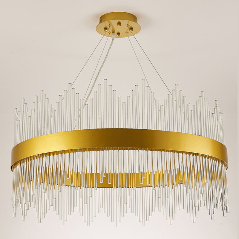 Lampada il lampadario circolare Light Segnalizzazione moderna Simplicity Crystal Crystal Ciondolo per il ristorante