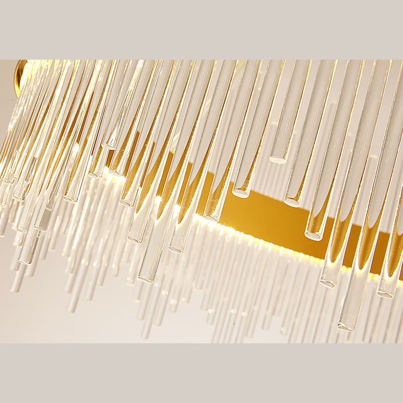 Lampada il lampadario circolare Light Segnalizzazione moderna Simplicity Crystal Crystal Ciondolo per il ristorante