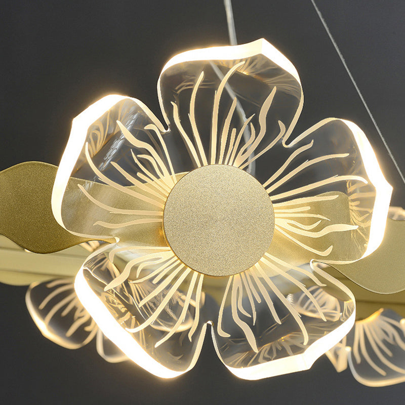 LED Chandelier Light Fixture Modern Simplicity Acrylic Pendant Lighting for Restaurant