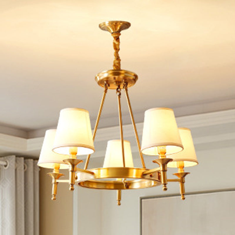 Starburst Chandelier Light Fixture Modern Simplicity Copper Pendant Lighting for Restaurant