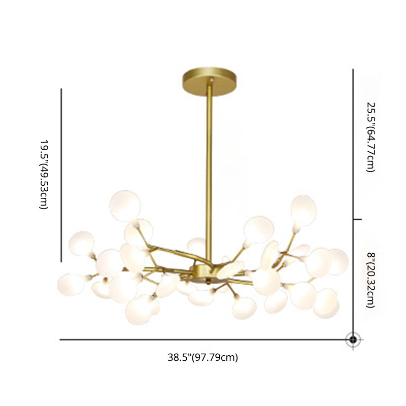 Heracleum Chandelier Light Fixture Modern Designer Acrylic Pendant Lighting for Restaurant