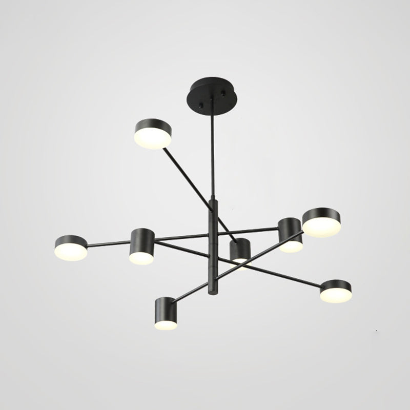 Lámpara de lámpara de starburst simplicidad moderna iluminación colgante acrílica para restaurante