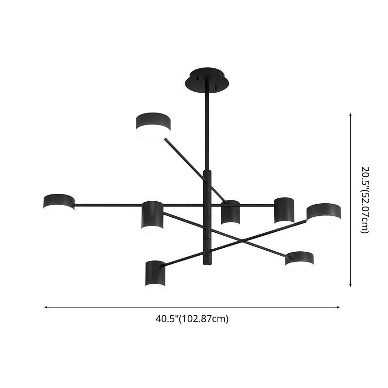 Lámpara de lámpara de starburst simplicidad moderna iluminación colgante acrílica para restaurante