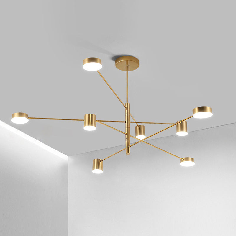 Lámpara de lámpara de starburst simplicidad moderna iluminación colgante acrílica para restaurante