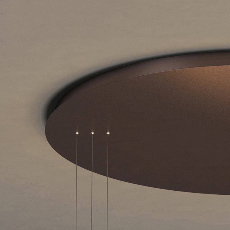 Luci a soffitto a 3 livelli a 3 livelli contemporanei lampadario in alluminio marrone in alluminio per soggiorno