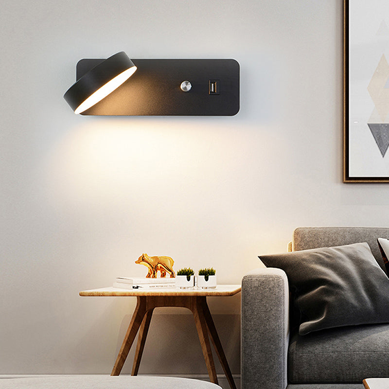 Minimalismo moderno Minimalismo LEDDA LETTURA LAMPAGGIO LAMPAGGIO ANGOLO REGOLABILE MOLTO MOLTO SCONCE LAGUA DELLA MOLTA CON STUSTRO DEMING + DESIGN USB