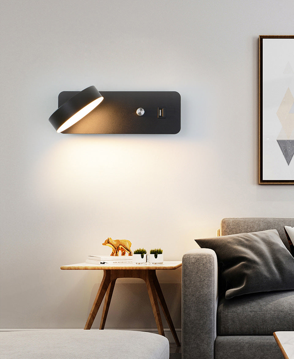 Minimalismo moderno Minimalismo LEDDA LETTURA LAMPAGGIO LAMPAGGIO ANGOLO REGOLABILE MOLTO MOLTO SCONCE LAGUA DELLA MOLTA CON STUSTRO DEMING + DESIGN USB