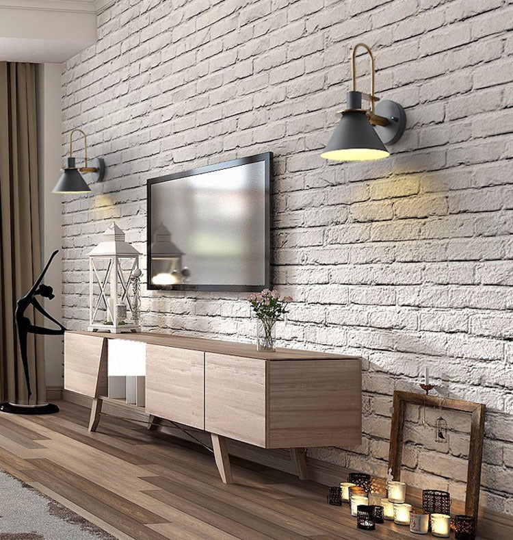 Modern Minimalist Style Tapered Wall Mounted Light Fixture Metal 1 Light Wall Light Sconces for Bedroom