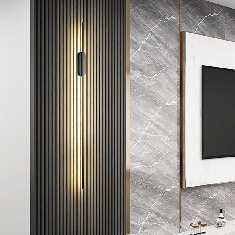 Modern Minimalist Style Linear Wall Mounted Light Fixture Acrylic Wall Light Sconces for Living Room