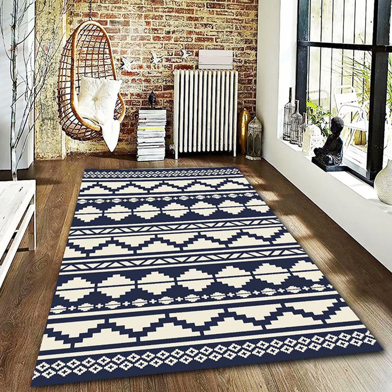 Feste Farbe Home Dekoration Teppich Bohemian Chevron Fläche Teppich Polyester mit rutschfestem Hintertenteppich