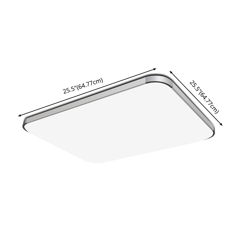 Plafonnier LED en aluminium de style moderne, plafonnier de salon avec 1 lumière