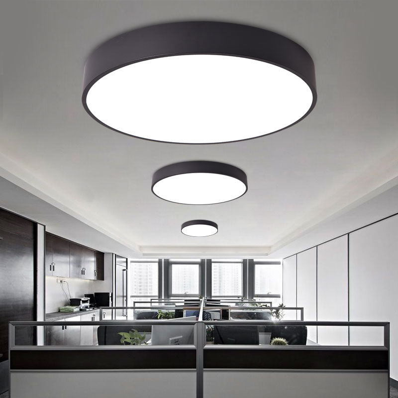 Modern Round Ceiling Flush Mount Lights Metal Flush Mount Ceiling Lighting Fixture for Office