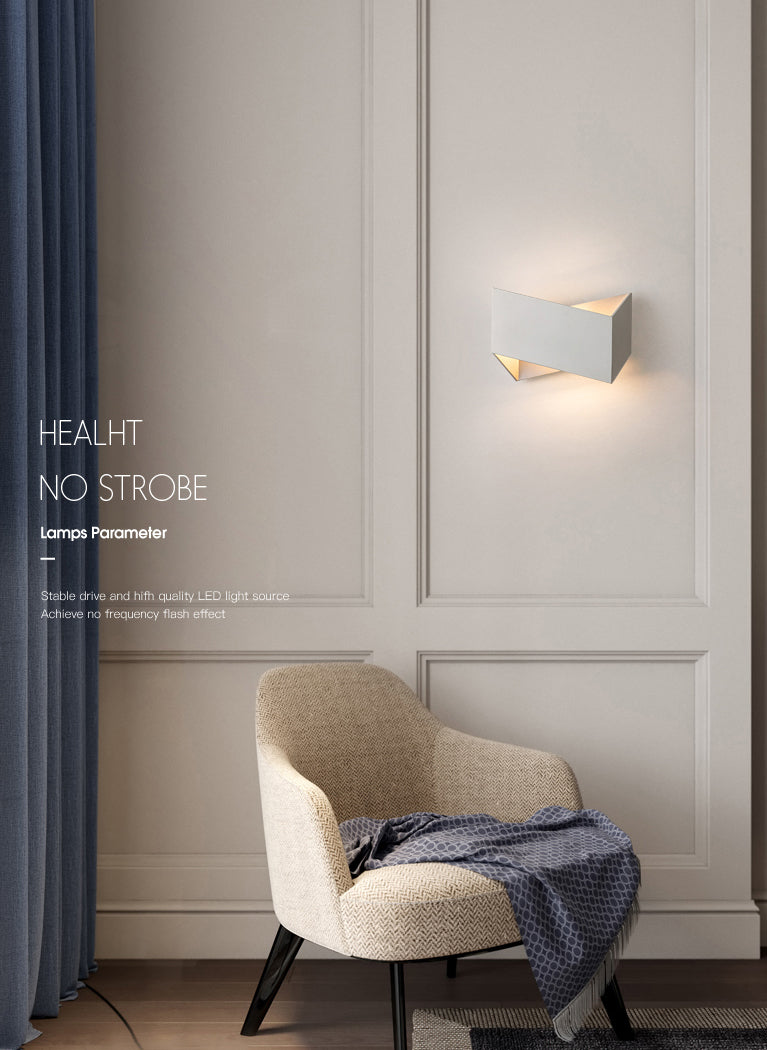 Moderne minimalistische stijl Origami Wall Light SCONCES Metaal 1 Lichtwandverlichting voor woonkamer