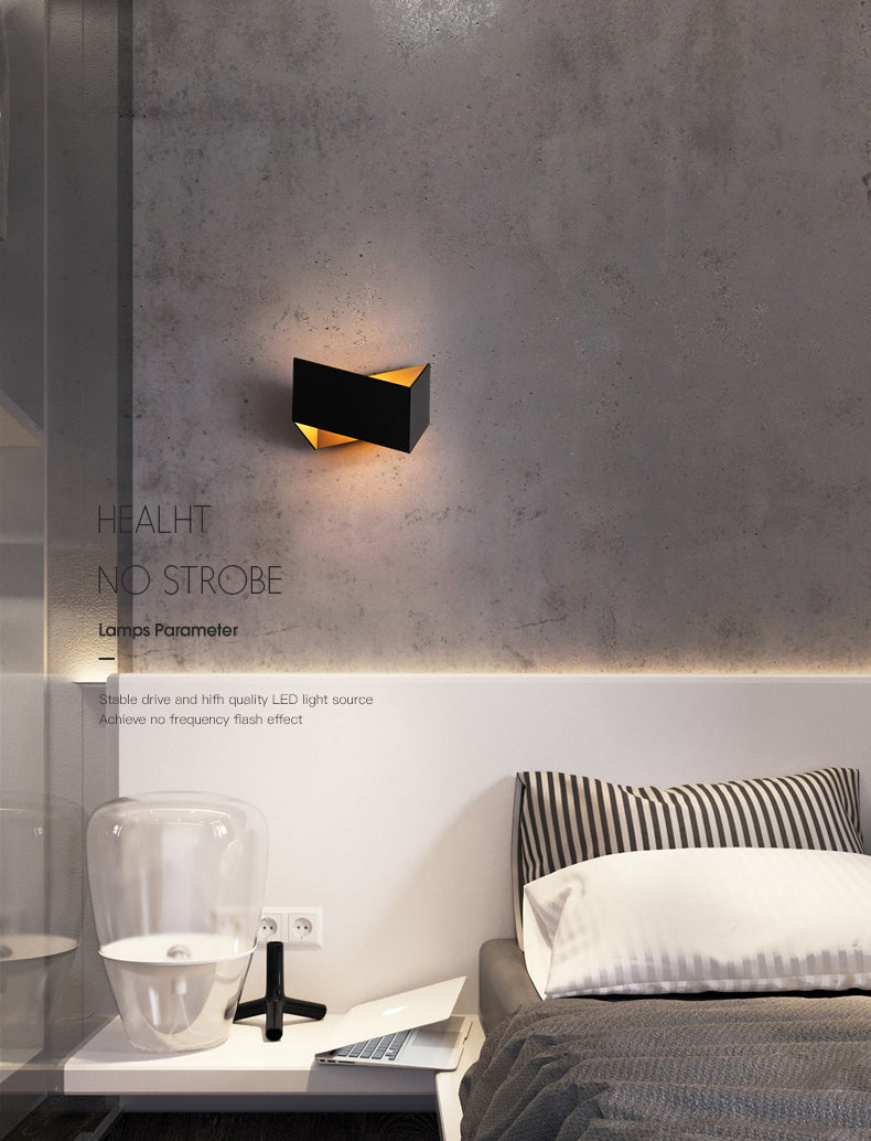 Moderne minimalistische stijl Origami Wall Light SCONCES Metaal 1 Lichtwandverlichting voor woonkamer