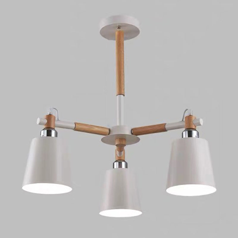 Wrought Iron Sputnik Pendant Light in Modern Simplicity Macaron Ceiling Light for Living Room