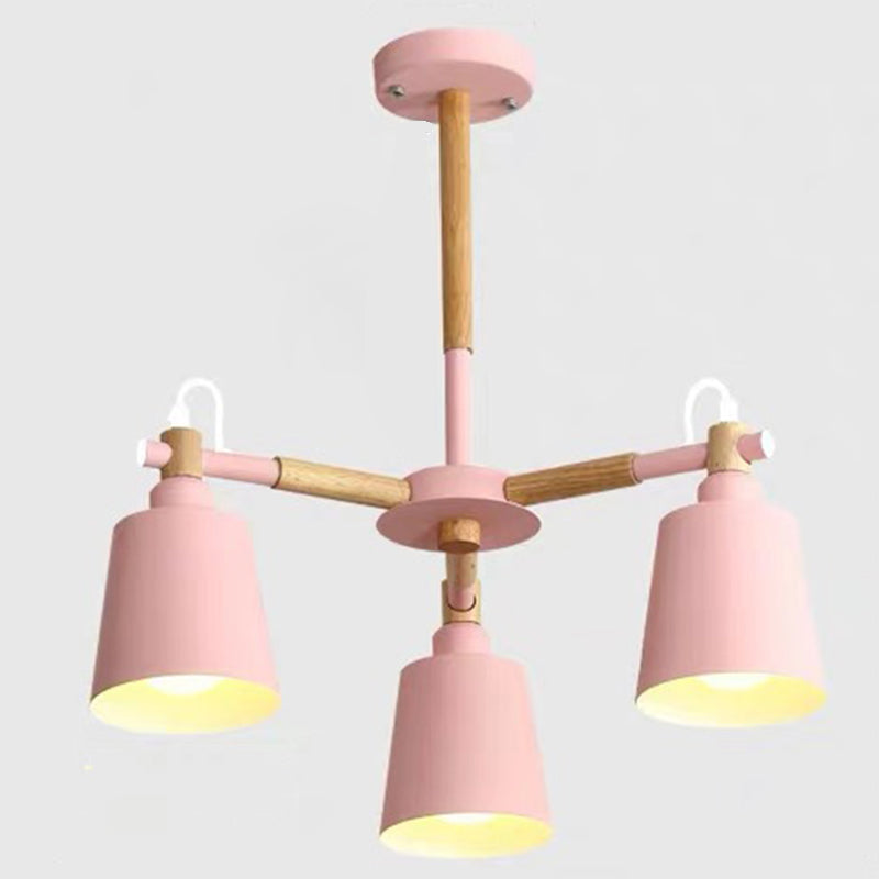 Wrought Iron Sputnik Pendant Light in Modern Simplicity Macaron Ceiling Light for Living Room