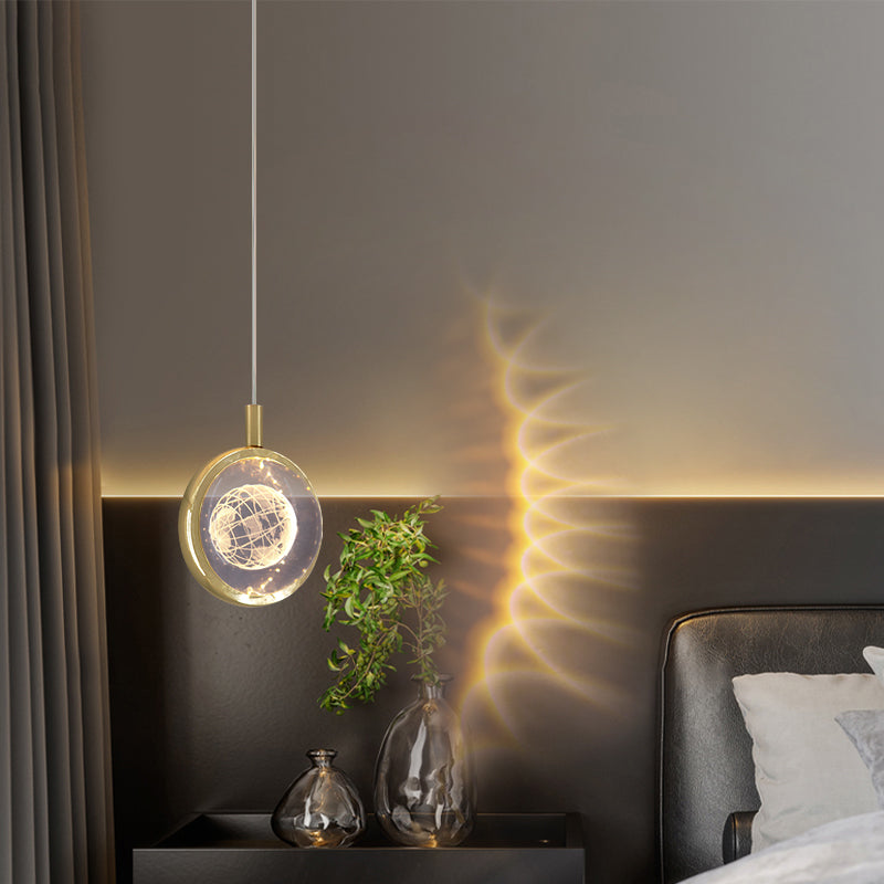 Luce a pendolo a LED LEDULUM GOLDO NOVITÀ SEMPRE CRIDULE CRIDULE LUCE PER CAMERA DA LETTA