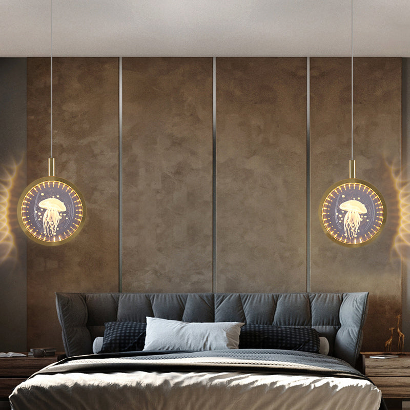 Luce a pendolo a LED LEDULUM GOLDO NOVITÀ SEMPRE CRIDULE CRIDULE LUCE PER CAMERA DA LETTA