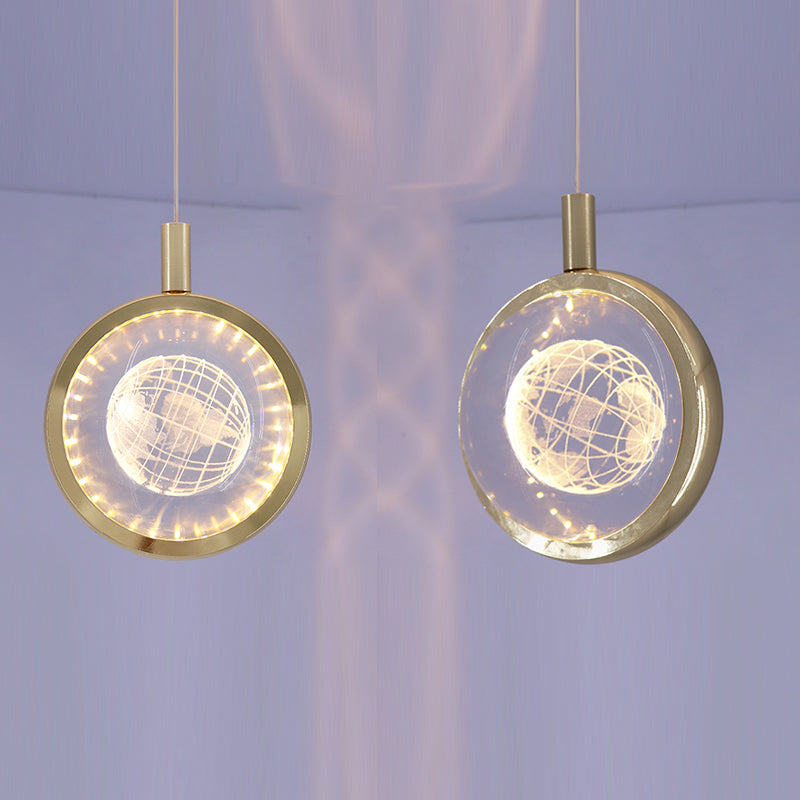 Luce a pendolo a LED LEDULUM GOLDO NOVITÀ SEMPRE CRIDULE CRIDULE LUCE PER CAMERA DA LETTA