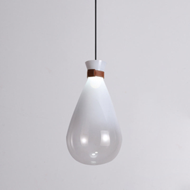 Ombre glazen druppel hanglamp eenvoud 1-licht drop lamp voor eetkamer