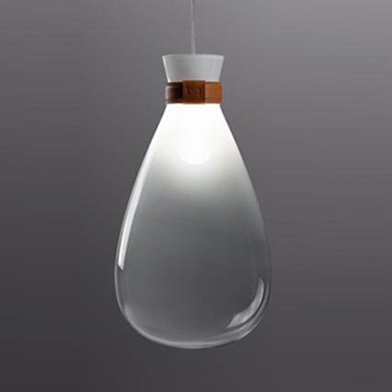 Lámpara de lámpara de lámpara de 1 luces de lámpara de gestión de vidrio ombre para el comedor