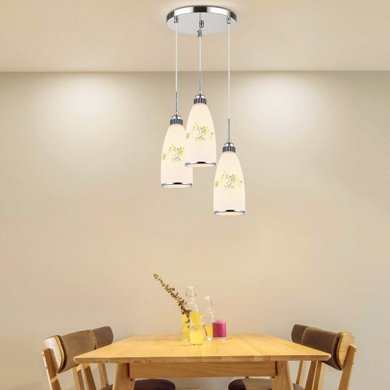 Bell Shade hanglamp Lichte armatuur moderne glazen eetkamer plafond suspensielamp