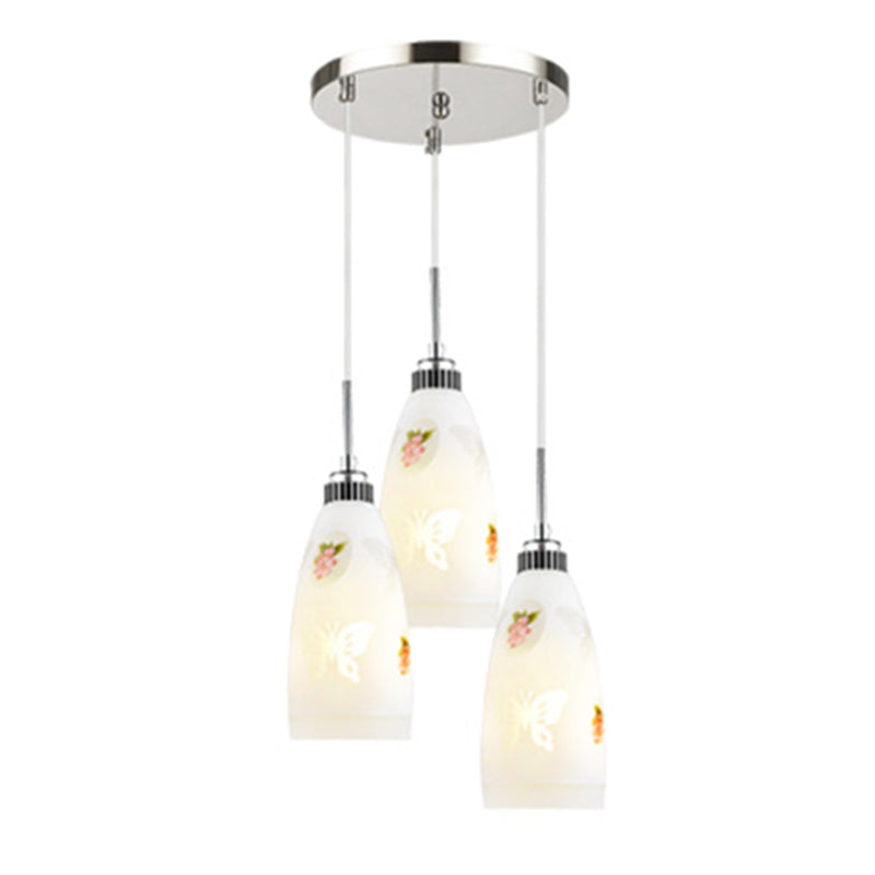 Bell Shade hanglamp Lichte armatuur moderne glazen eetkamer plafond suspensielamp