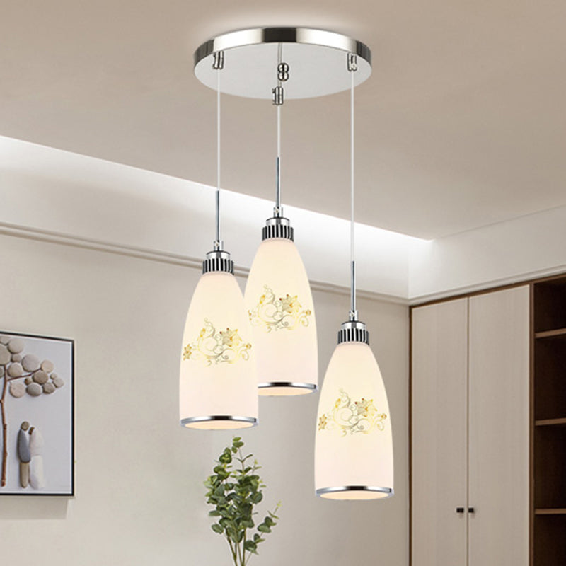 Bell Shade hanglamp Lichte armatuur moderne glazen eetkamer plafond suspensielamp