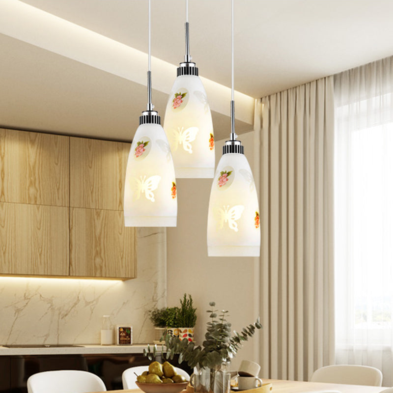 Bell Shade hanglamp Lichte armatuur moderne glazen eetkamer plafond suspensielamp